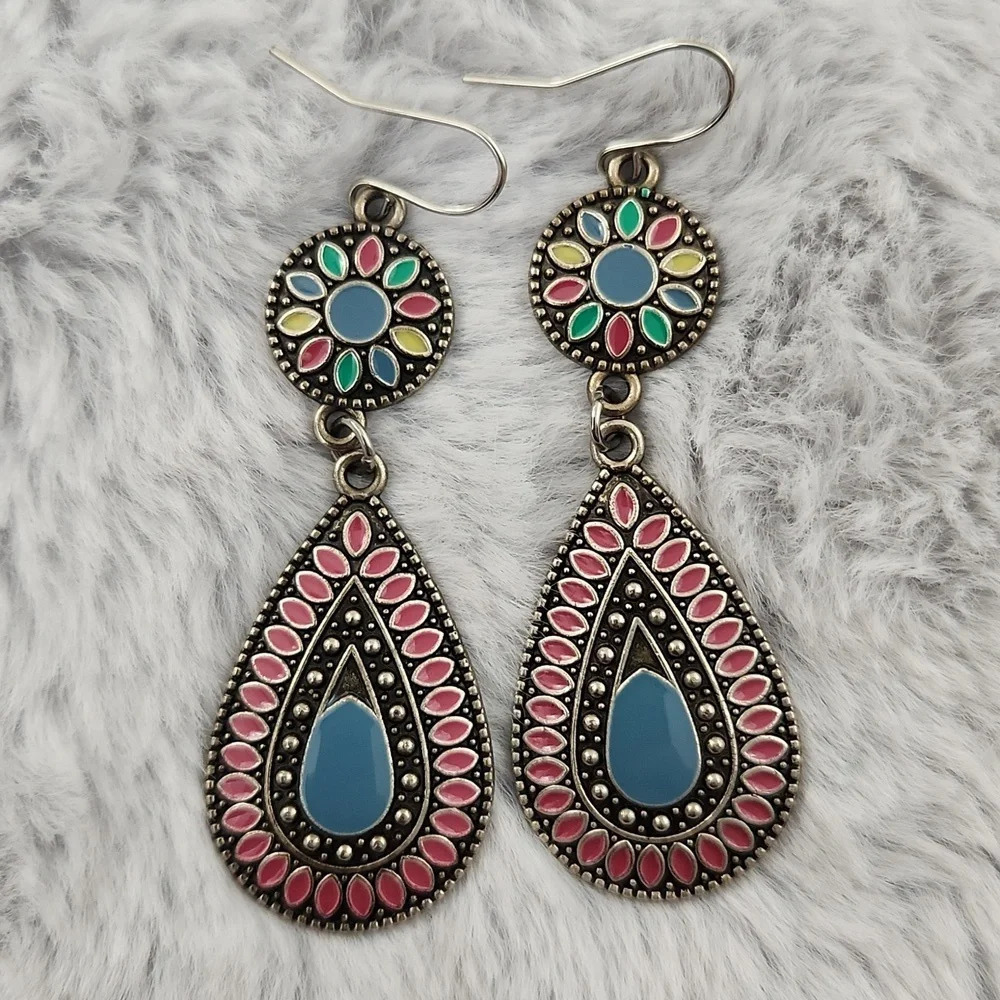 Boho style earrings - Picture 4 of 6